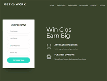 Tablet Screenshot of get-2-work.com